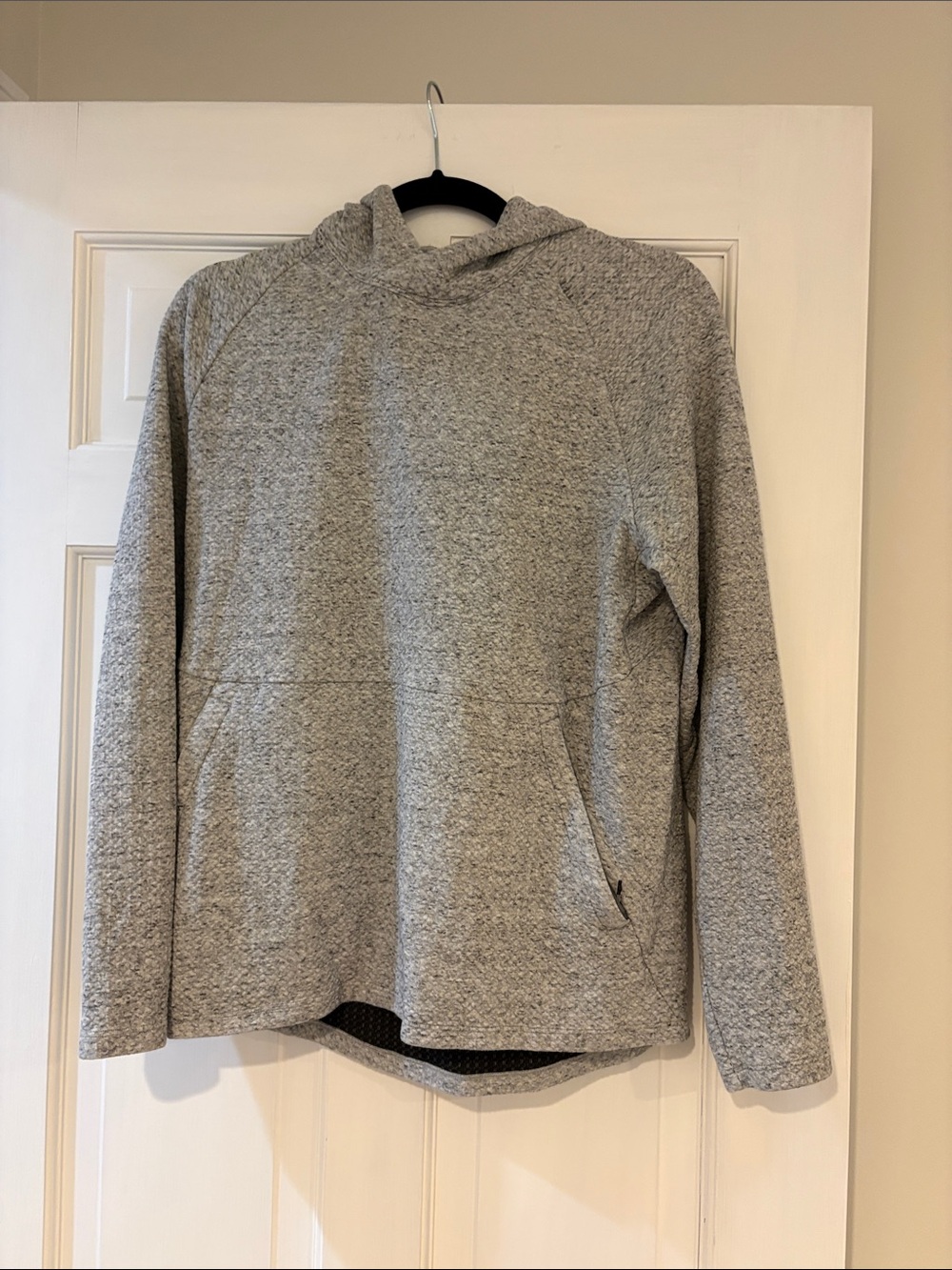 lululemon athletica Men's Light Gray Zip-Up Hoodie Sweater